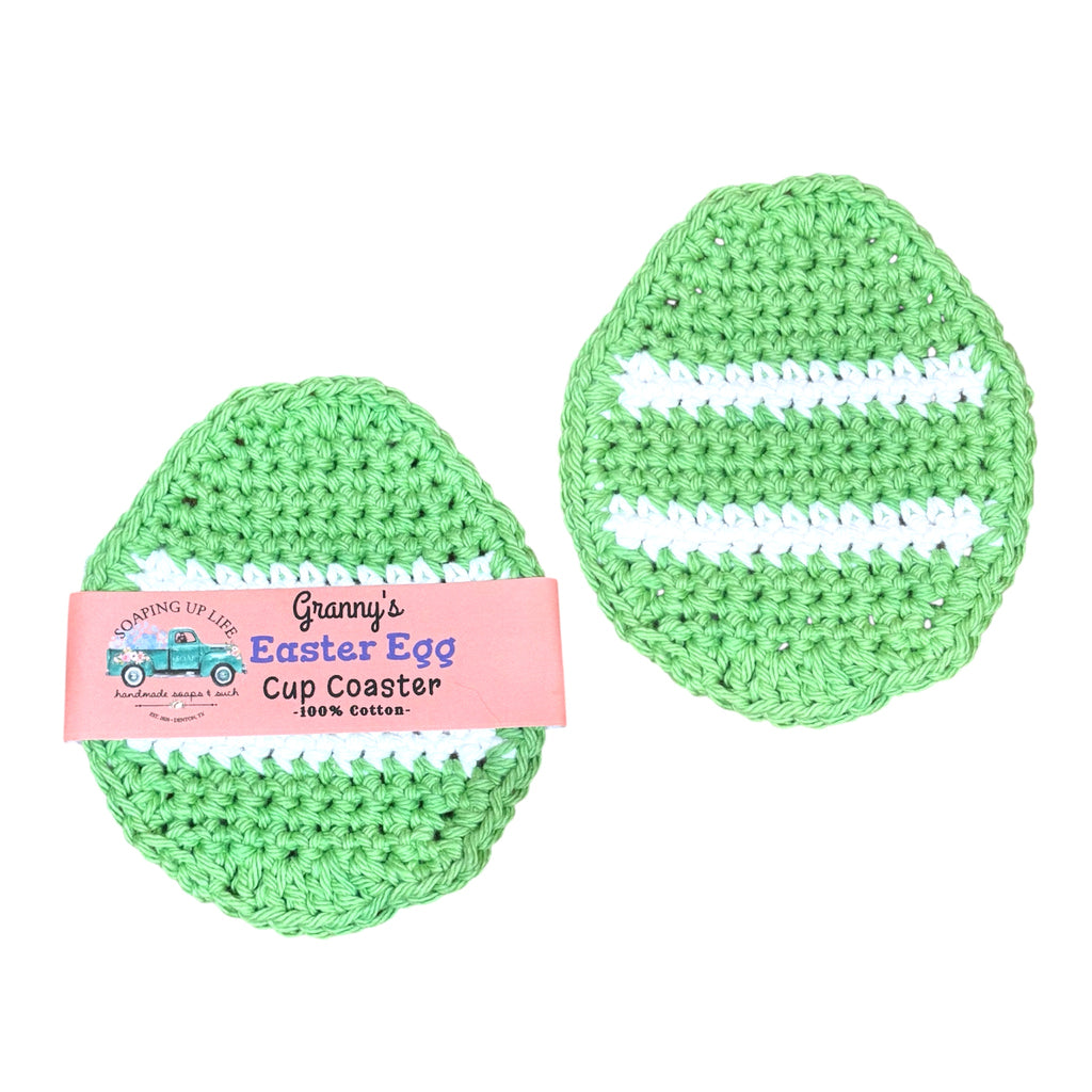 Easter Egg Cup Coaster-Green