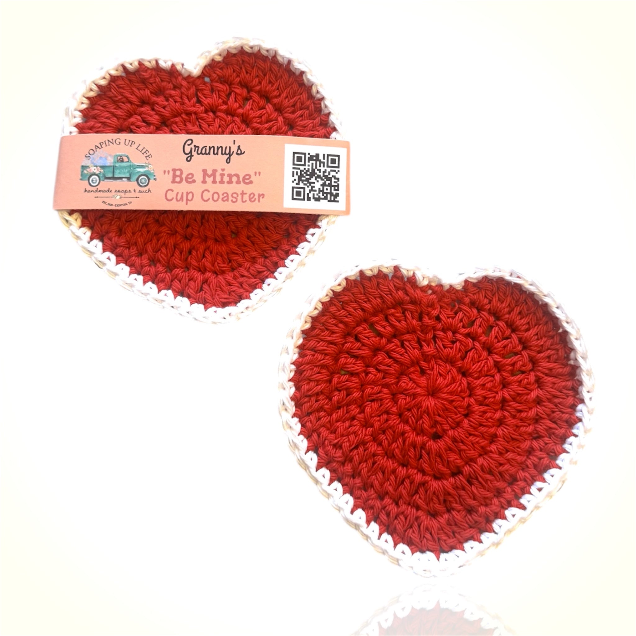 Heart Coaster Red