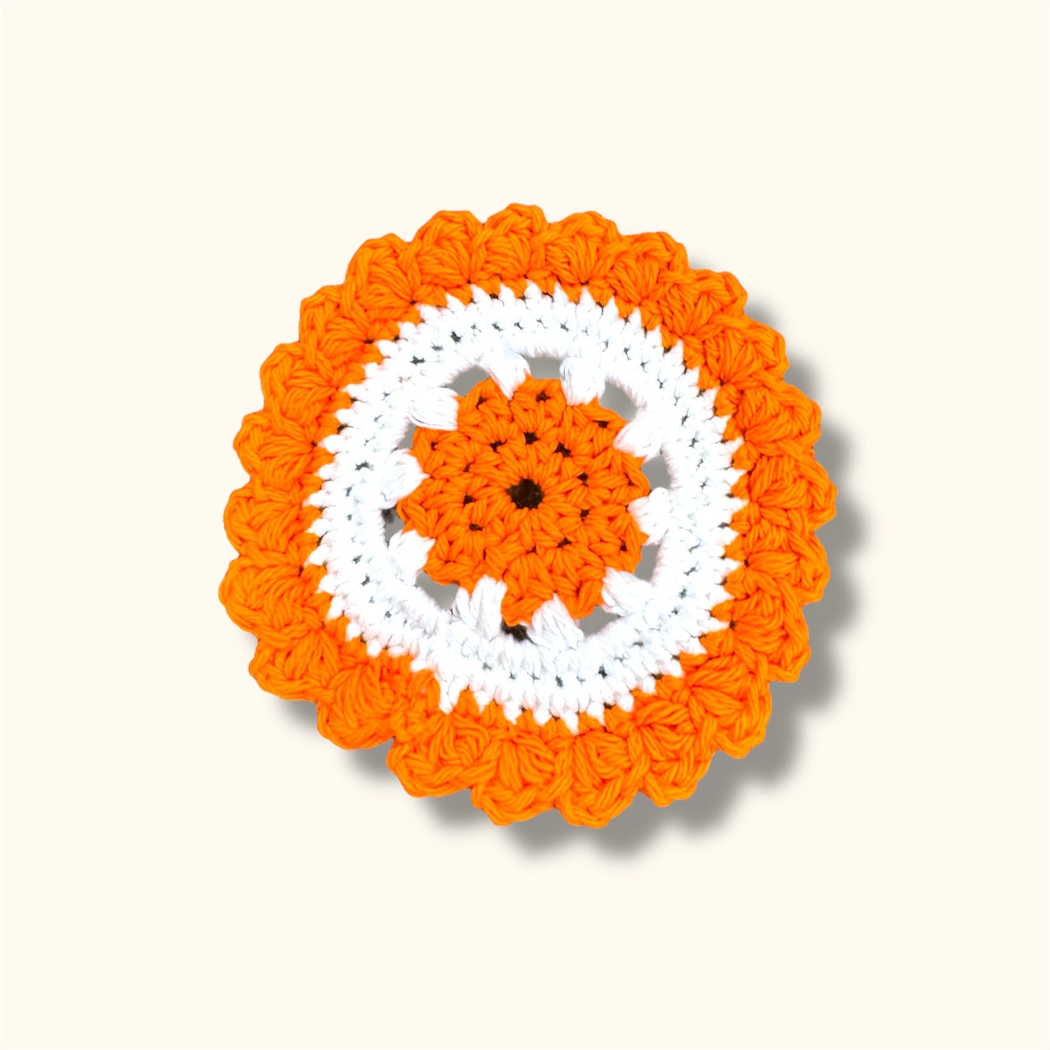 Crochet Coaster Orange
