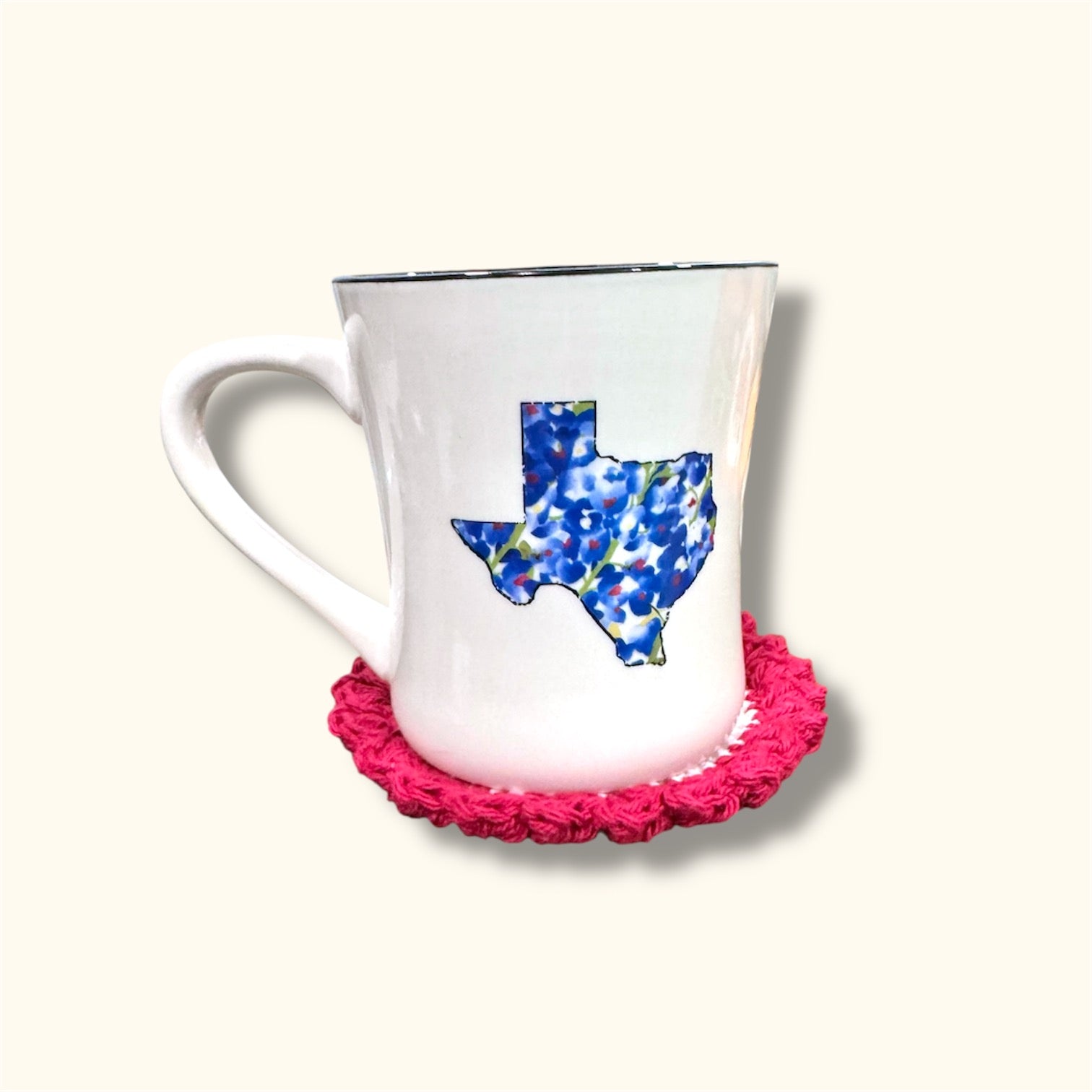 Crochet Coaster Red