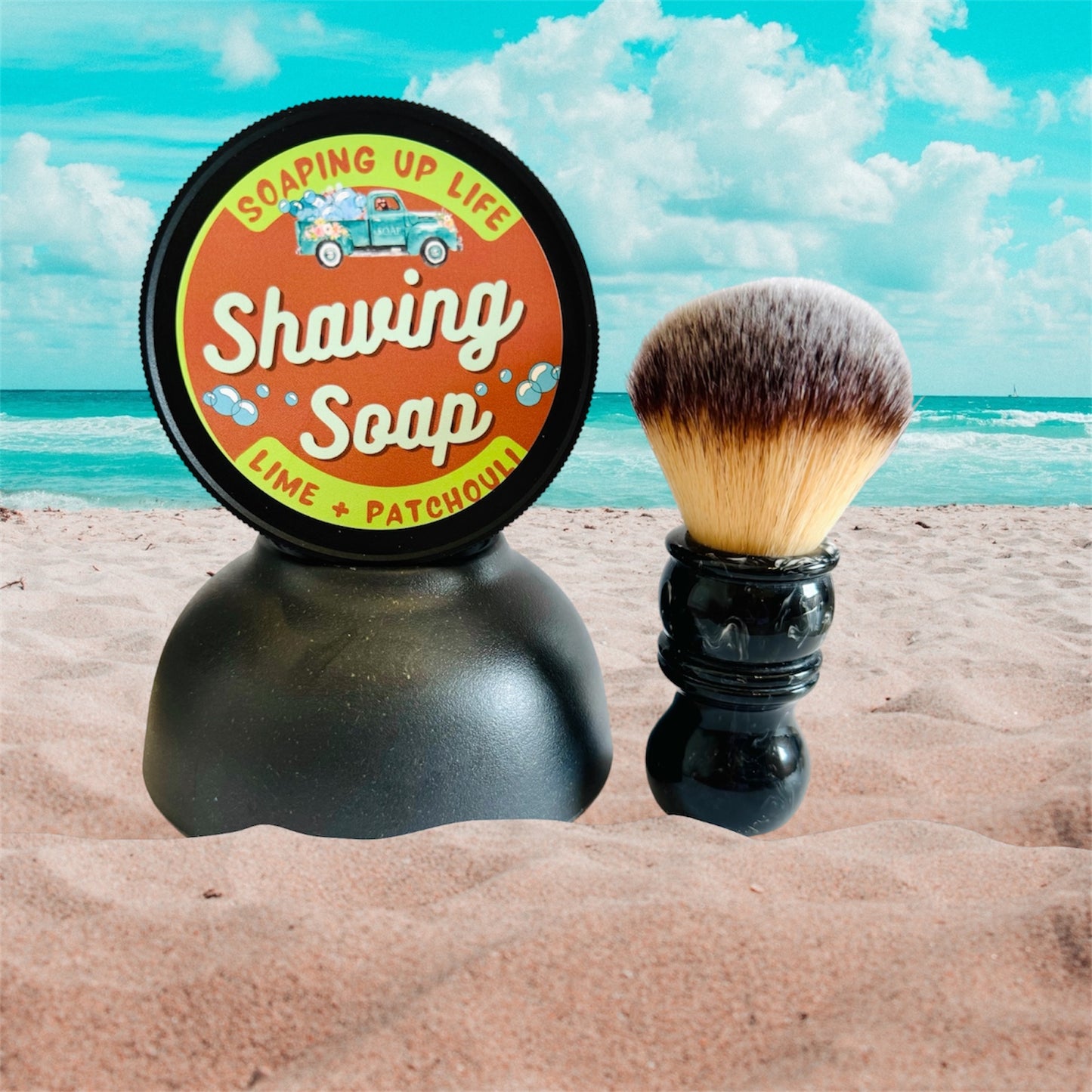 Shaving Soap + Brush Set