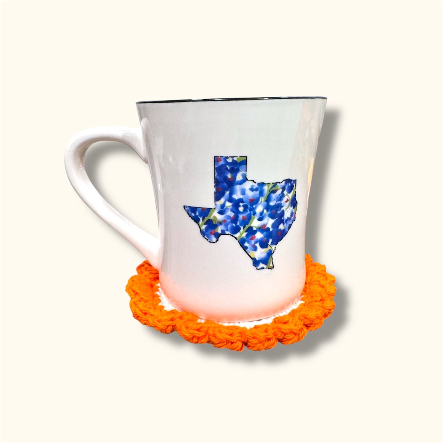 Crochet Coaster Orange