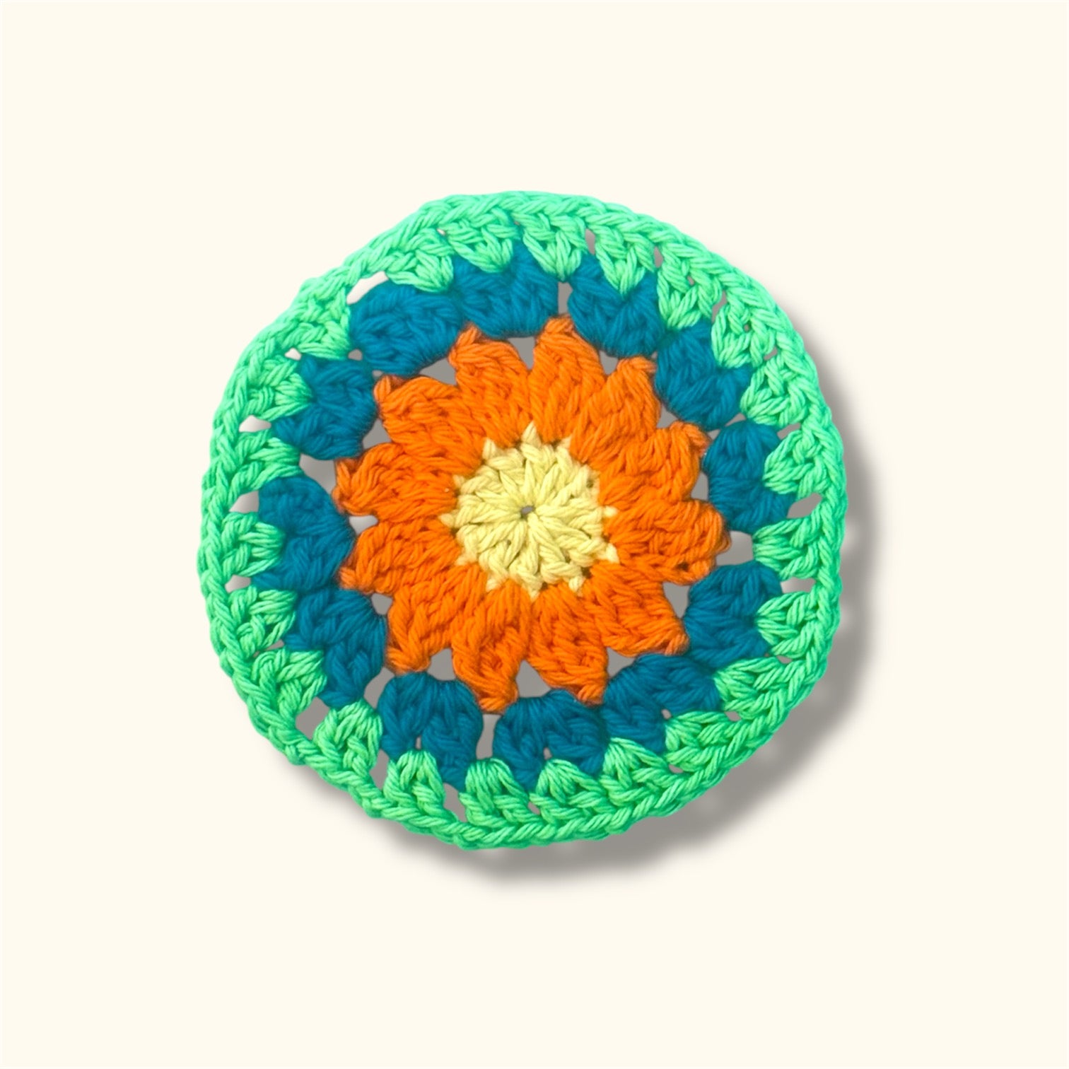 Sunburst Coaster Green/Orange