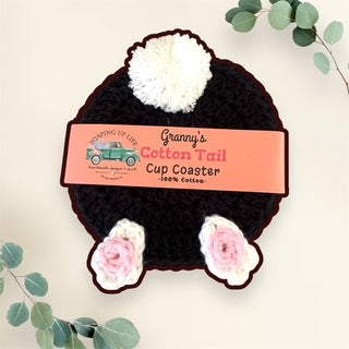 Cottontail Cup Coaster - Black