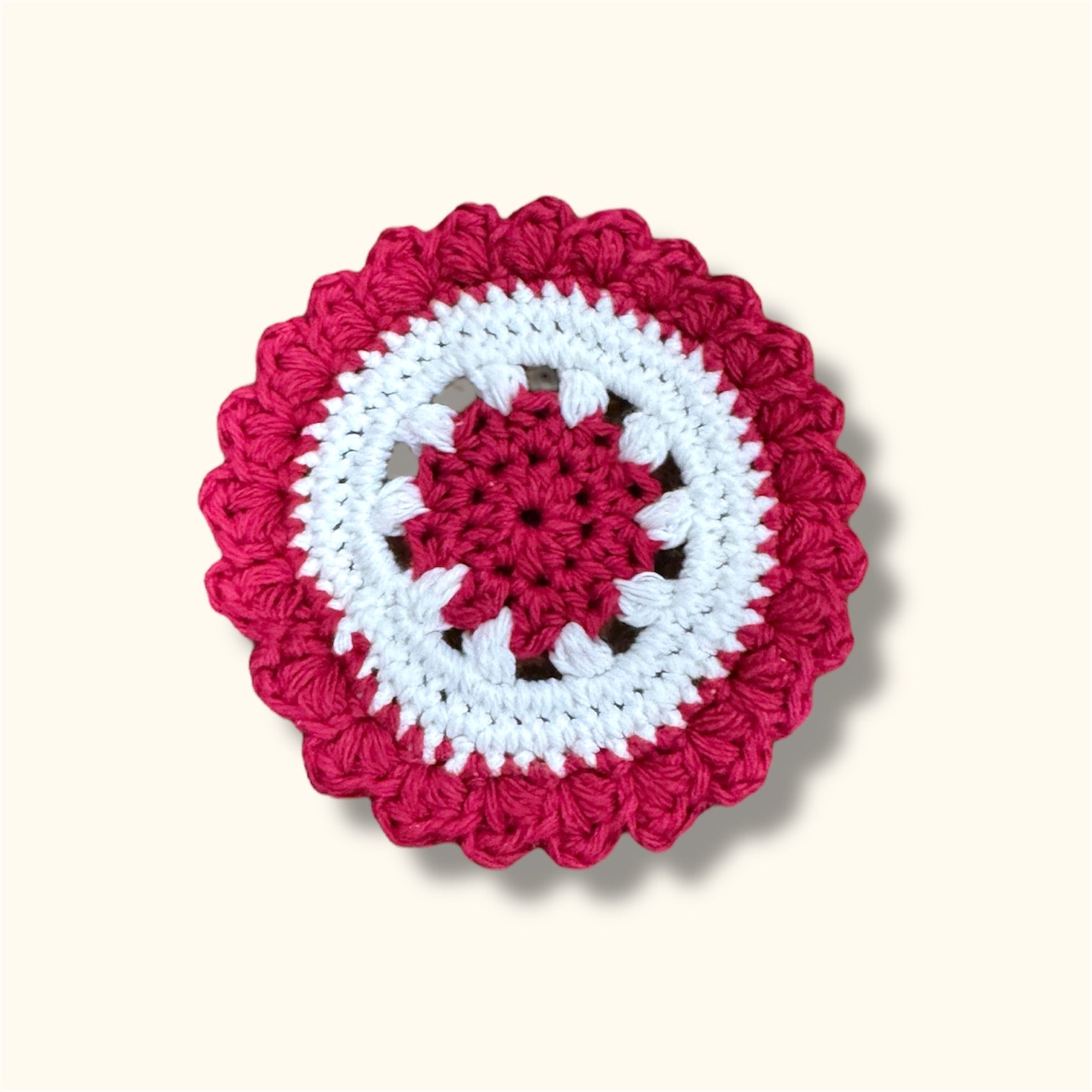 Crochet Coaster Red