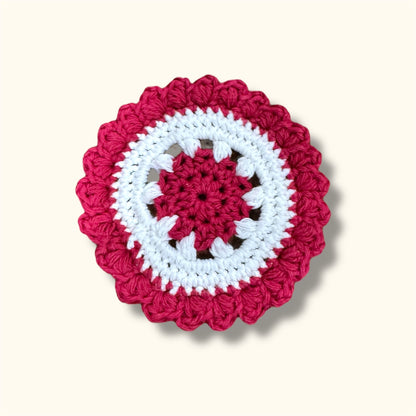 Crochet Coaster Red